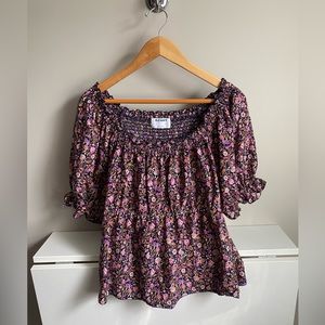 Old navy floral peplum top